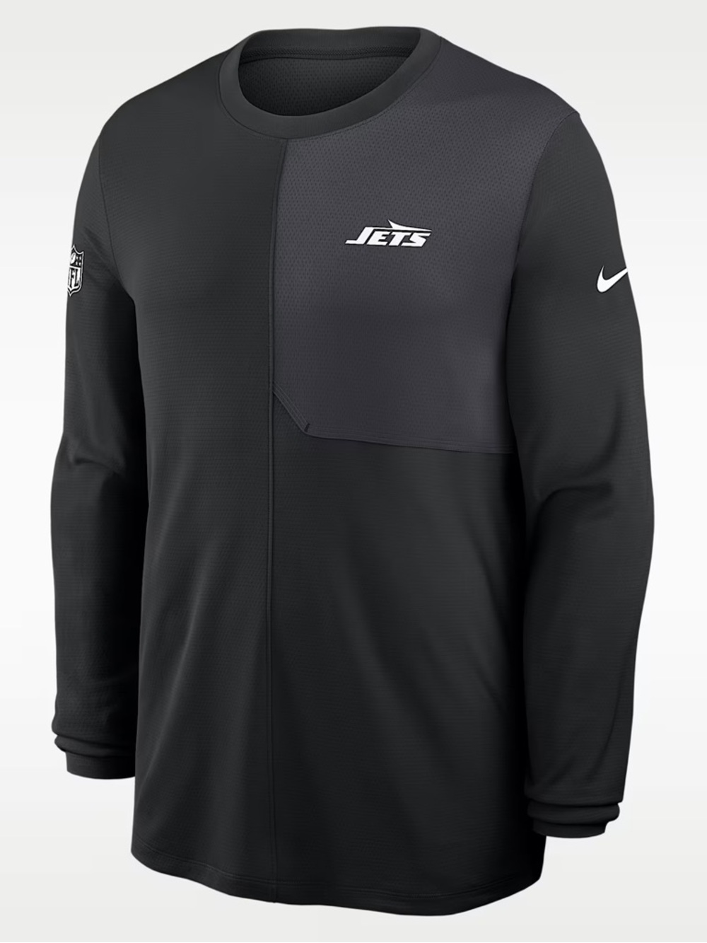 Nike mens S Small black New York Jets possible player issued long sleeve shirt
